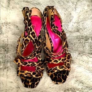 Betsey Johnson cheetah heels